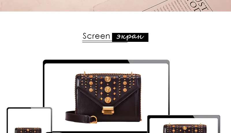 luxury women bag female shoulder bag Ladies messenger bags with rivet_29
