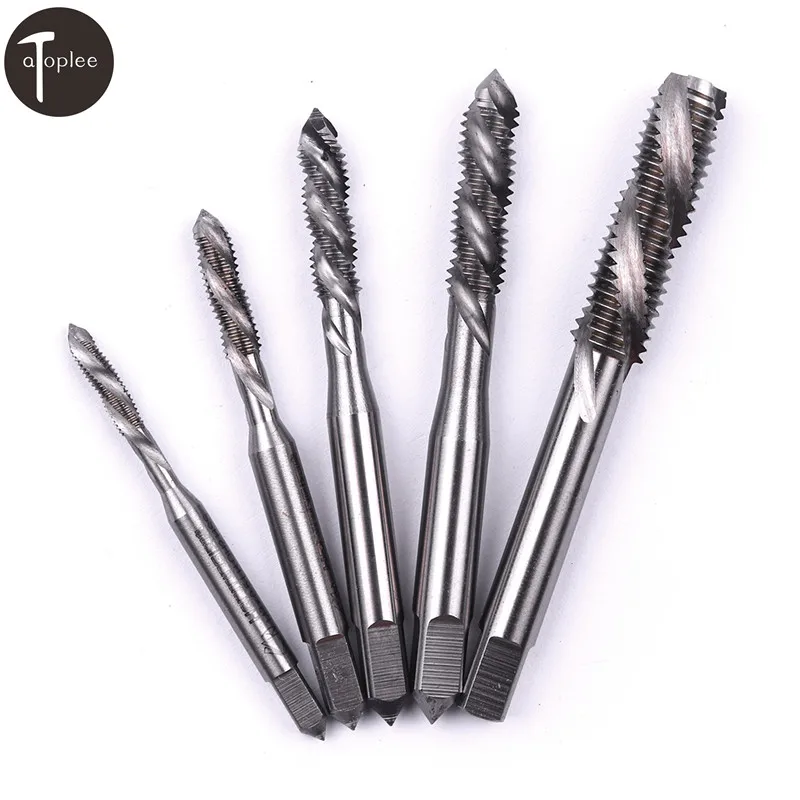 

4PCS M3*0.5 M4*0.7 M6*1 M8*1.25 Metric HSS Left Thread Spiral Fluted Taps Machine Hands Screw Tap Forming Taps/SFT