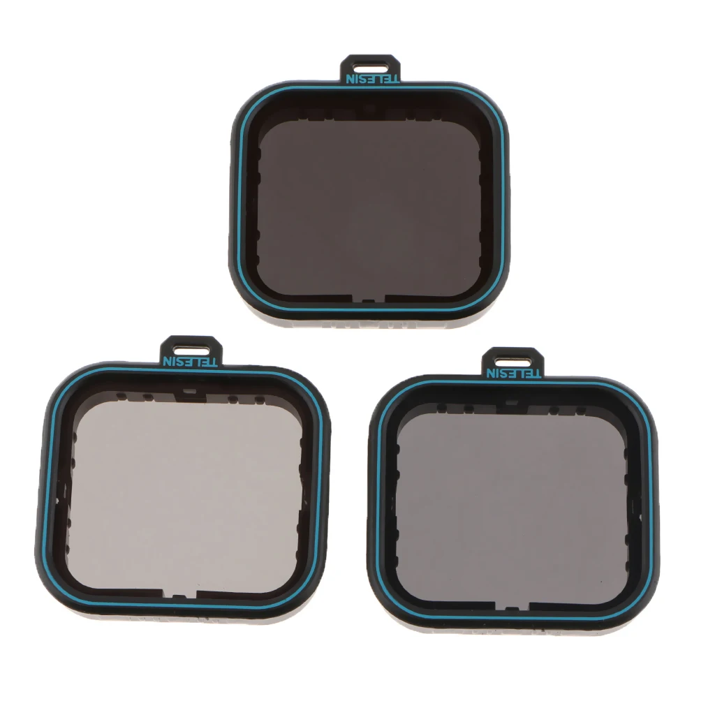 ND Filter Set for GoPro Hero 7 6 5 Camera Lens Repair Part Dustproof Protection ND4 ND8 ND16 3 In 1