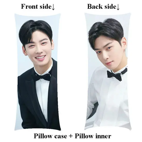 Новая Kpop boyfriend Cha EunWoo Длинная Подушка для домашнего тела, включает в себя внутреннюю подарочную подушку для девочек, индивидуальная печать, две стороны - Цвет: picture