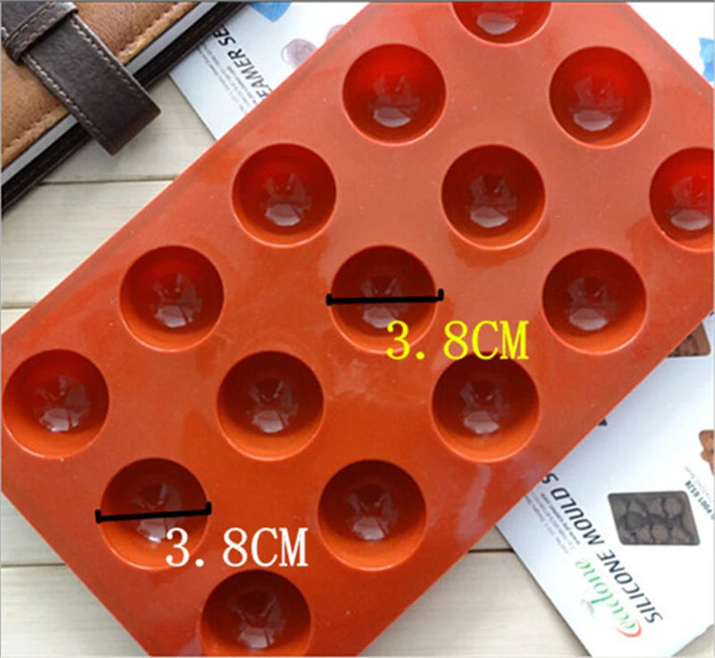 3 размера, форма полусфер, силиконовая форма для шоколада, конфет, льда, форма для выпечки, инструменты для печенья, торта, форма для конфет