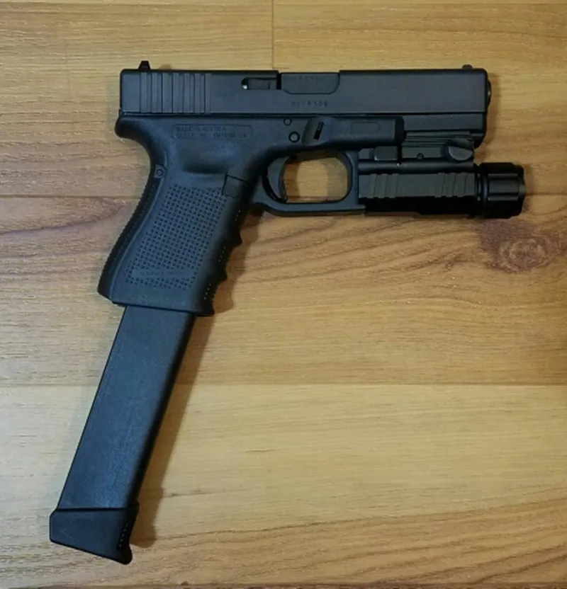 Quick Release тактический светодиодный фонарик Cree для Glock 17 19 20 21 22 23 с 20 мм Weaver или Picatinny rail Глок аксессуары