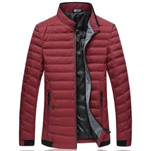 Зимняя мужская куртка повседневная однотонная белая куртка-пуховик с воротником-стойкой мужская пуховая куртка мужские парки Homme L-7XL высокого качества