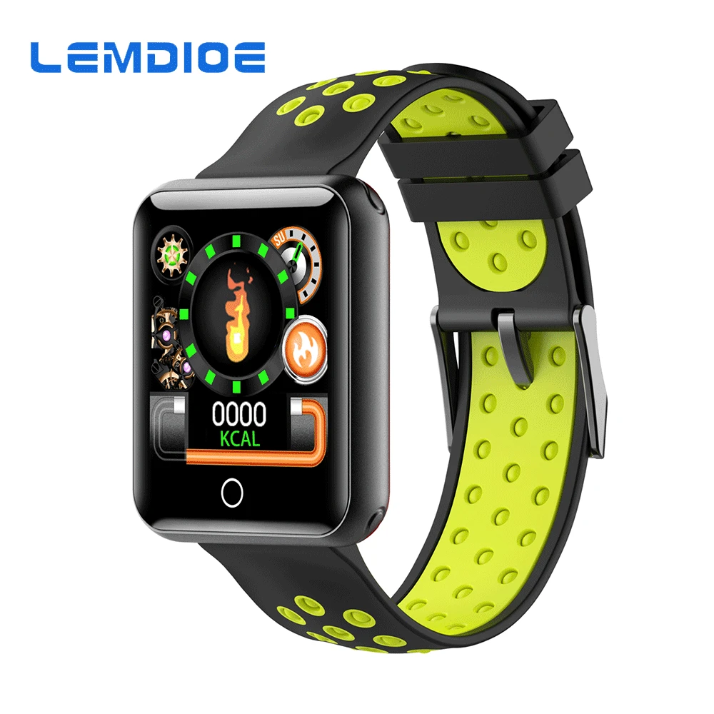 

LEMDIOE Sport Smart Watch Men 1.54 Color Screen IP68 Waterproof Smartwatch 14 Days Battery Life Heart Rate Blood Pressure