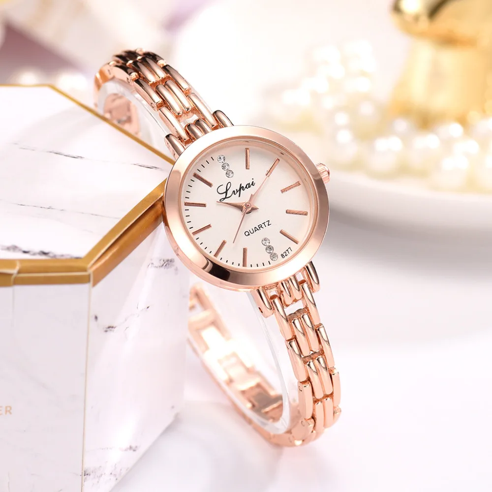 

Lvpai Brand Fashion Jewelry Antique Watches Gold Jewelry Bracelet Wristwatch For Women Classic Watch Ladies Luxury Quartz Watch