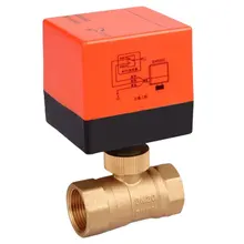 1 шт. Электрический моторизованный шаровой кран из латуни DN15mm-DN32mm AC 220 В 2 Way 3 провода с привод