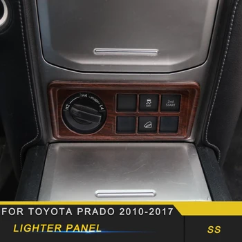 

For Toyota Prado 2018 Car Styling Central Control Cigarette Lighter Panel Cover Trim Frame Sticker Interior Accessories
