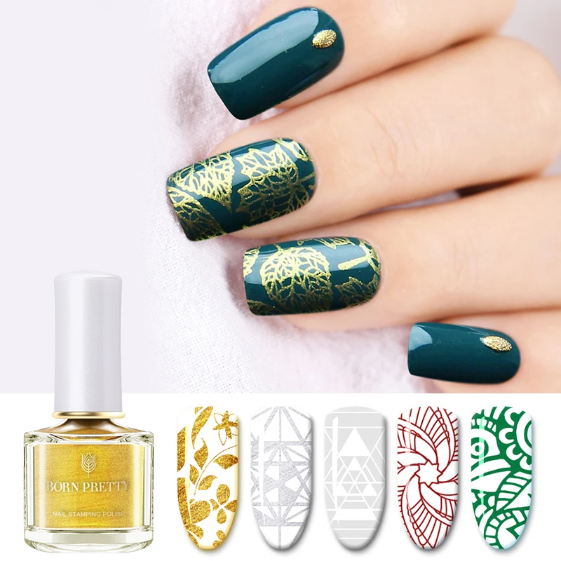 

BORN PRETTY Nail Art Stamping Polish Christmas Style Pure Nail Color Nail Printing Vanish Manicure Lacquer