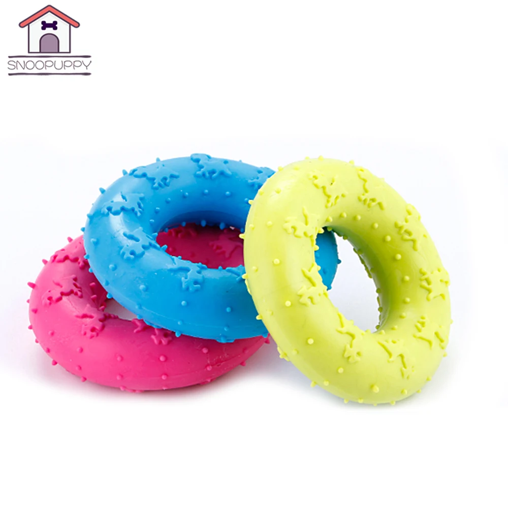 Dog Toys Rubber Ring Chew Toy For Small Medium Dog Pet Interactive Toys