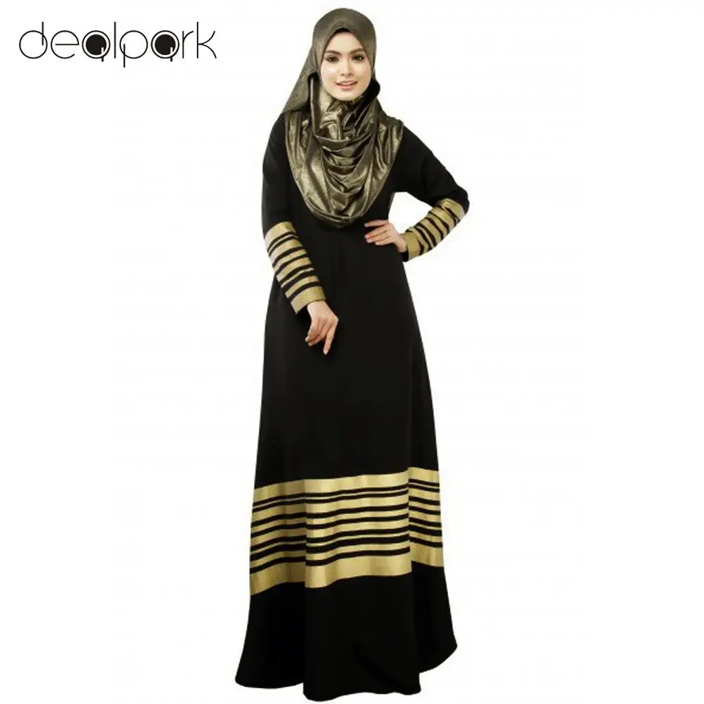 Vestido Vintage vestido de 2019 para las mujeres musulmanas Maxi vestido cremallera manga larga Abaya Kaftan islámica bata vestido largo Ropa de Mujer