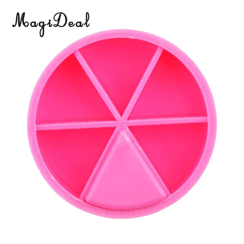 MagiDeal 42Pcs Trivial Pursuit Game Pieces Pie Wedges for Math Fractions Home Classroom School Arts Crafts Educational Tool Gift