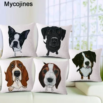 

Lovely Dog Chihuahua Cushion Cover Labrador French Bulldog Corgi Pillow Cover Home Decorative Children's room Couch Pillow Cases