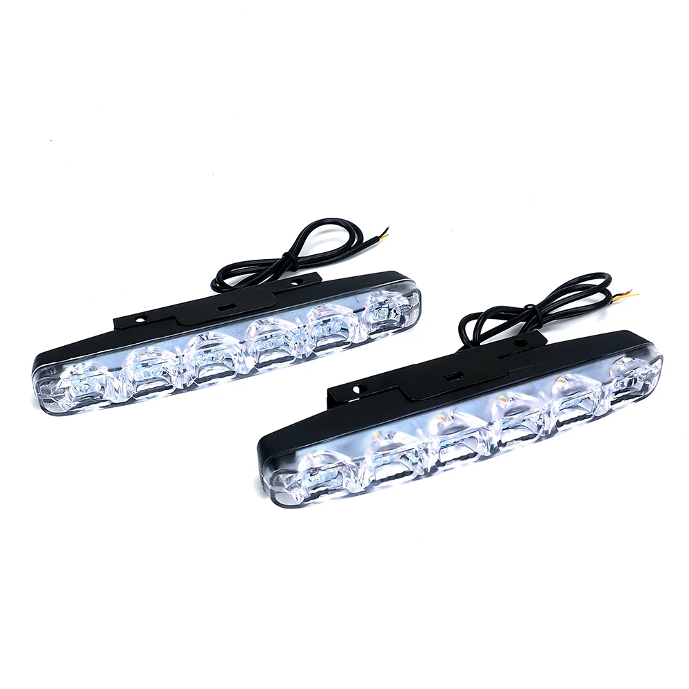 

2PCS 6 LED Car Daytime Running Light For Audi A6 C6 A3 Sline A4 B8 B6 LED DRL Kit Day Light Auto Driving Light Turn Signal Lamp