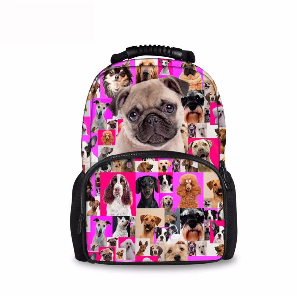 

Customized Pink Puzzled Dog Fashion School Bags for Childrens Backpacks for Teen Adolescent Book Sac Mochila