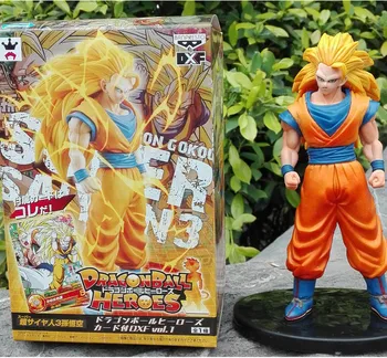 

Huong Anime Dragon Ball Z Heroes 17CM Super Saiyan3 Son Goku PVC Action Figure Model Collectible Toy Brinquedos Christmas Gift