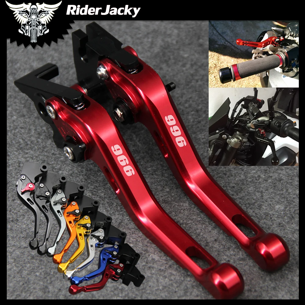

Laser Logo Red CNC Motorcycle Short Brake Clutch Levers For Ducati 996/B/S/R 1999-2003 2000 2001 2002 03