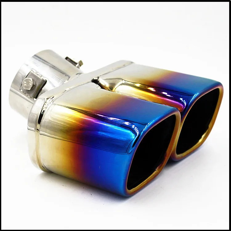 Дизайнерский Универсальный хромированный наконечник выхлопной трубы из
