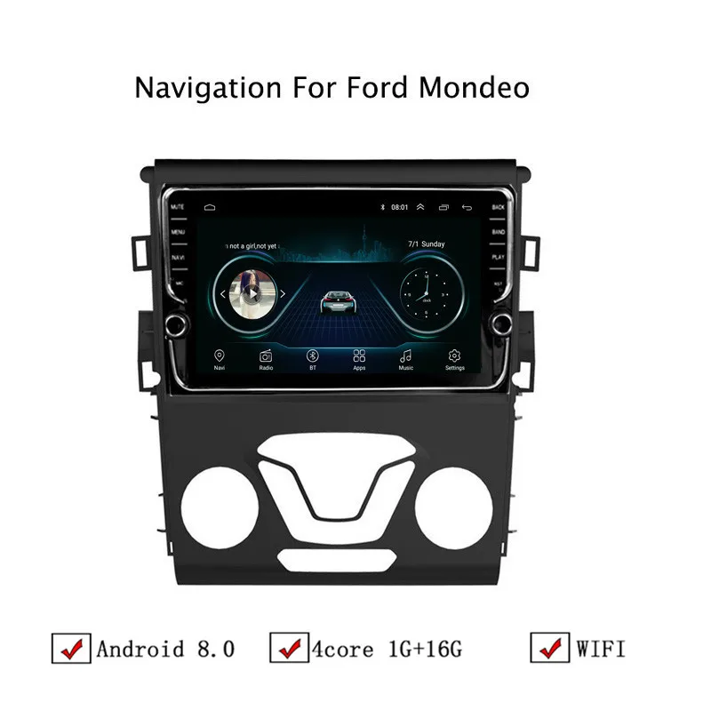 NAVITOPIA 9 дюймов автомобильный мультимедийный плеер Andriod 8 1 gps навигация для Ford Mondeo