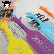 4 шт./компл. помогите мне Закладки для чтения партнеров Творческий интерес закладки для книг канцелярские принадлежности, школьные принадлежности закладки для книг