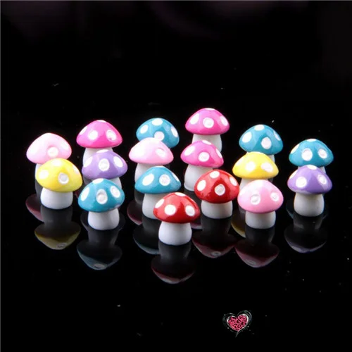 Colorful Mushrooms Pvc Mini Figures 6pcs - Front 2