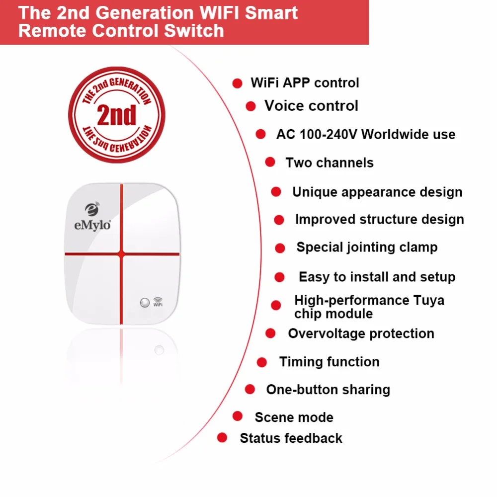 EMylo умные переключатели WiFi Беспроводное дистанционное управление светом реле