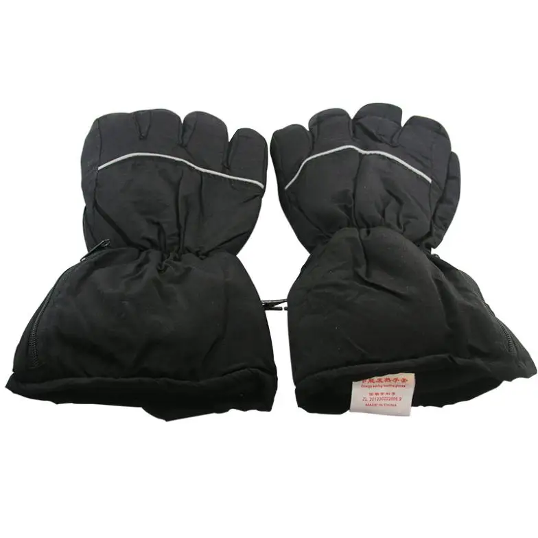 Wholesale 2 Pair AA Battery Black Warmer Heated Motorcycle Gloves