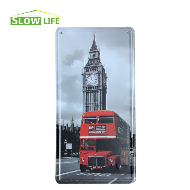 Aliexpress.com : Buy London Big Ben Red Bus Metal Tin Sign Bar ... Aliexpress.com : Buy London Big Ben Red Bus Metal Tin Sign Bar ...