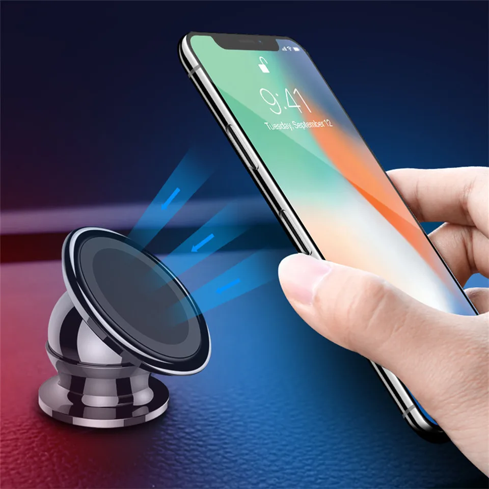 

New Design Magnetic Car Phone Holder For iPhone XS MAX XR X 8 Universal Phone Car Holder For Samsung S10 S9 S8 Xiaomi Huawei