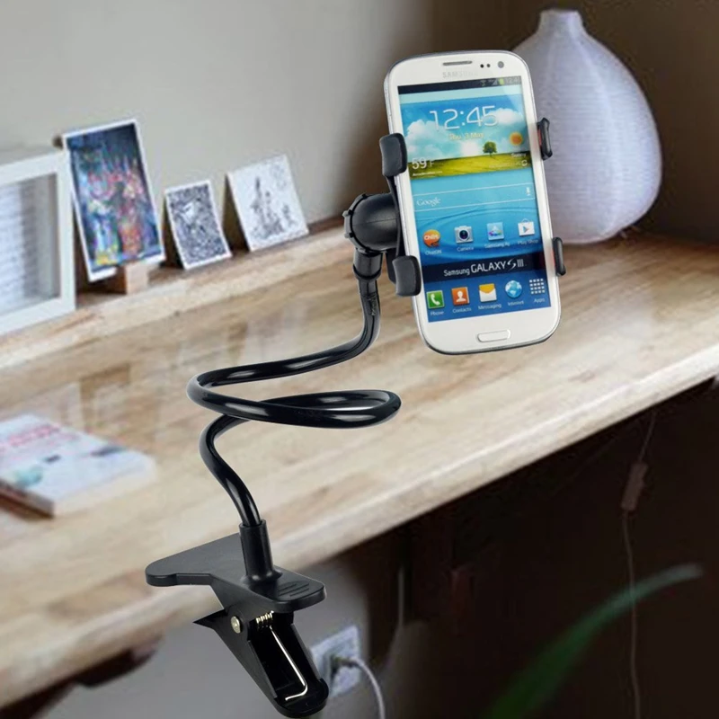 

Lazy Neck Phone Holder Stand for IPhone X 7 8 Xiaomi Desk 360 Degree Rotation Mobile Phone Mount Bracket Cell Phone Holder Stand