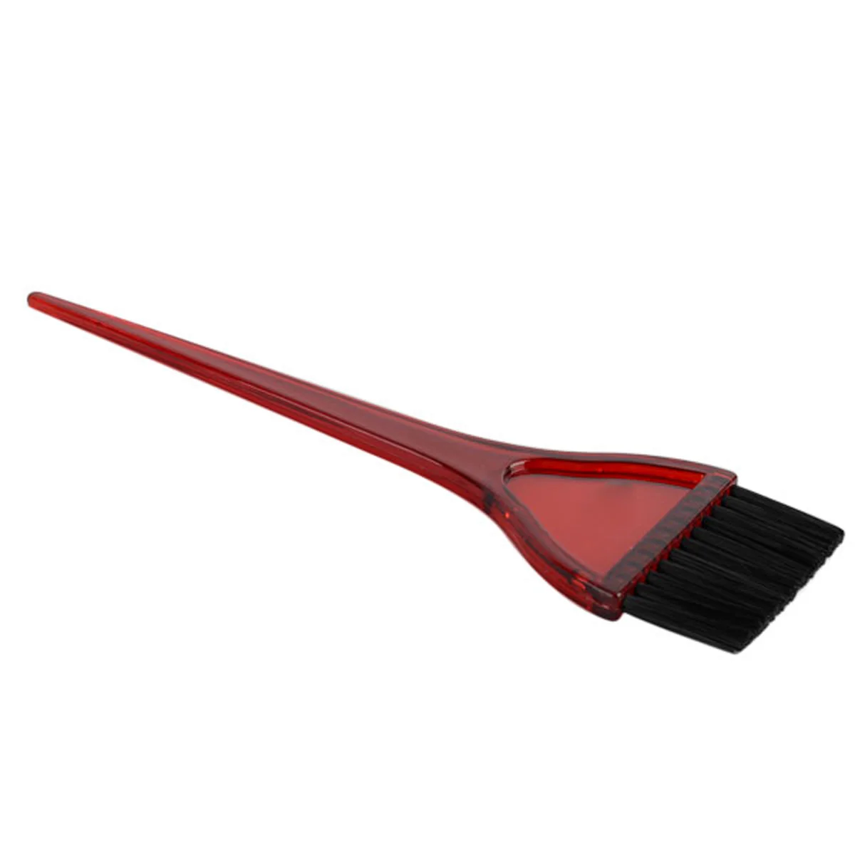 Mayitr 1pc Hair Dye Colouring Brush Comb Red Acrylic Tint Hair Dye Brush Barber Salon Tint Hairdressing Color Styling Tools