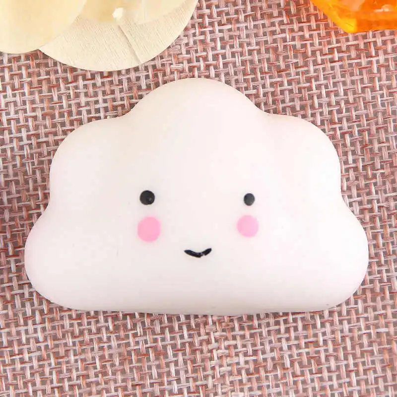 

Kawaii Cute Squishy Mini Small Cloud Soft squeeze Press Relieve Slow Rising Promotion Fun Toy Hand Grips Muscle Power Training