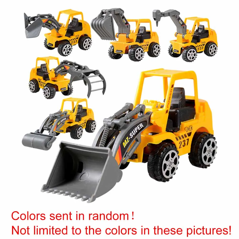 

Kid Toy Excavator Mini Engineering Vehicles Construction Friction Dump-car Dump Truck Model Classic Toy Mini gift for Boys Girls