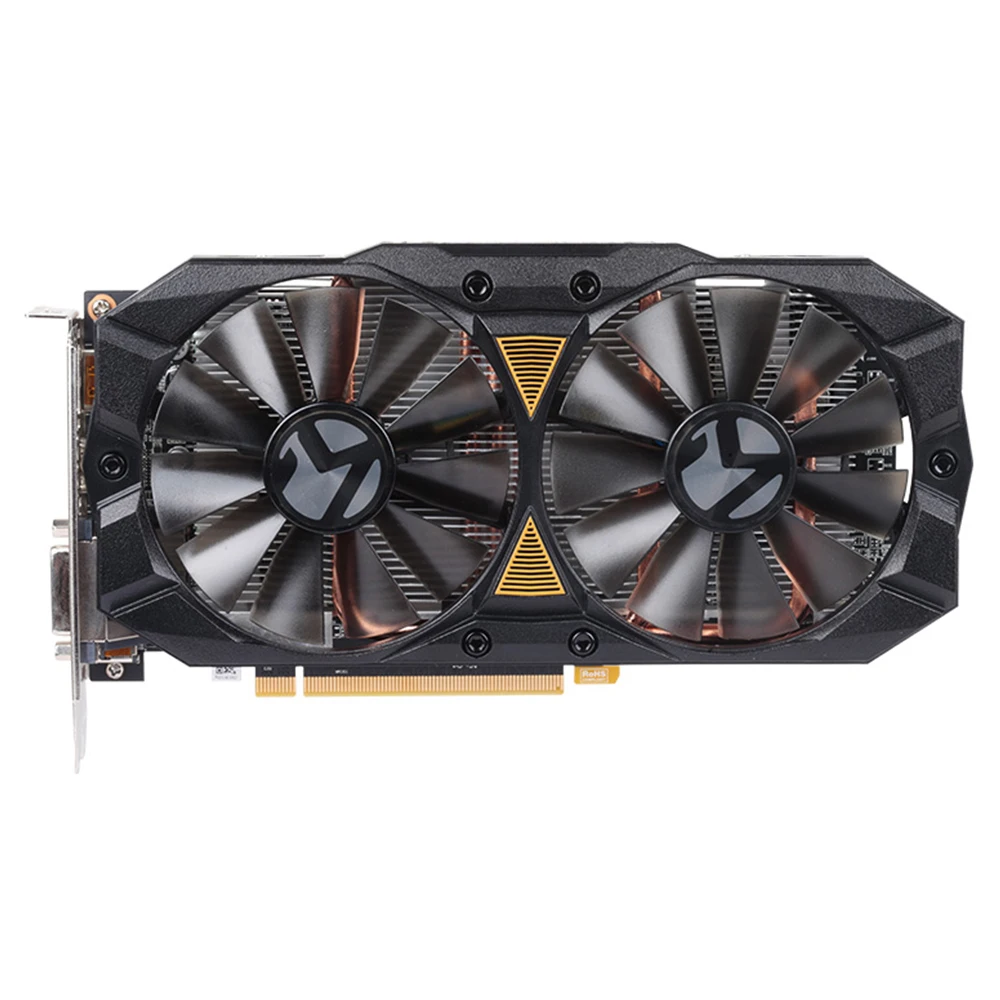 MAXSUN RX 580 2048SP большой Mac Plus 4G графическая карта AMD 256bit GDDR5 7000 МГц 1168 1284 HDMI + DP DVI RX580