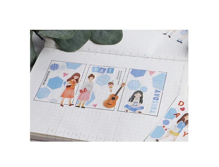 6 шт./компл. Kawaii для девочек красочная лента washi набор с возможностью креативного самостоятельного выбора между декоративные клеящаяся изоляционная лента Стикеры Скрапбукинг журнал поставок