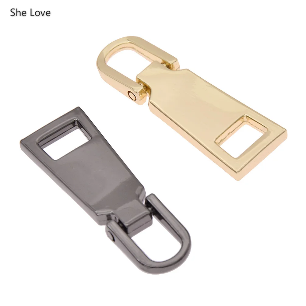 Chzimade 10Pcs/lot 5# Metal Zipper Pullers For Zipper Slider Repair Kits Pull DIY Sewing Accessories