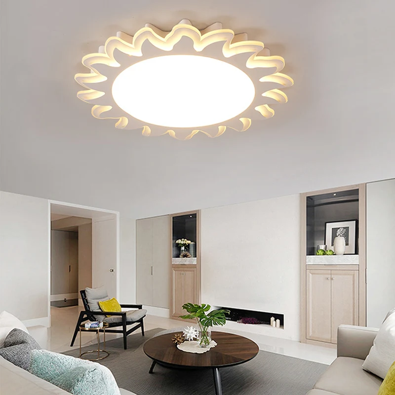 

2018 Surface Mounted Modern Led Ceiling Lights For Living Study Room Bedroom Indoor Home Lampshade Led Ceiling Lamp