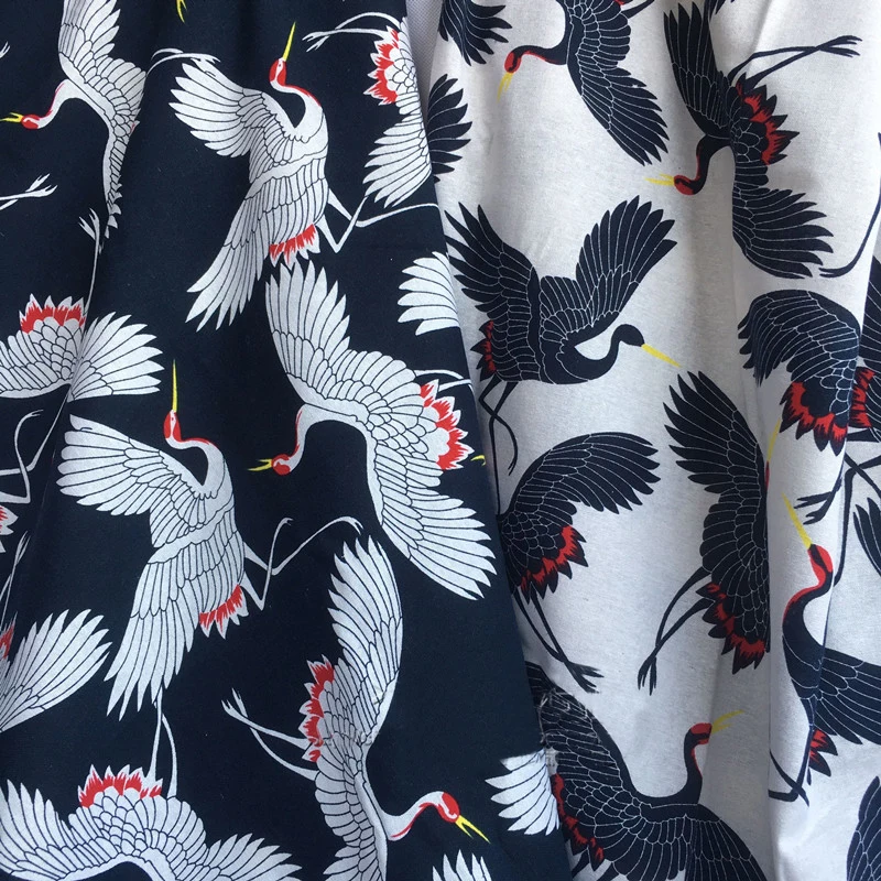 100 см* 145 см кран печатных льняной хлопковый текстиль японский дизайн ткани