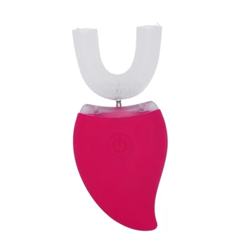 

Electric Toothbrush Sonic Wave Wireless Rechargeable 360 Degree Auto Disinfecting Silicone Toothbrush U Shape Timer Whitening