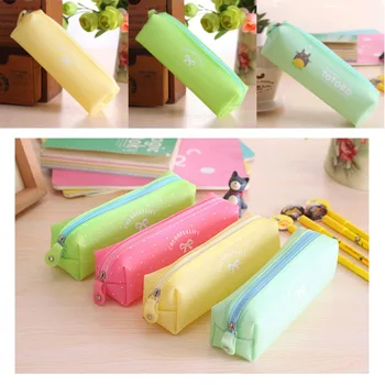 

Kawaii Chinchillas Bowknots Pen Bag Stationery Storage Jelly Glue Cosmetic Box Fit School/Office/Travel supplies Unique Presents