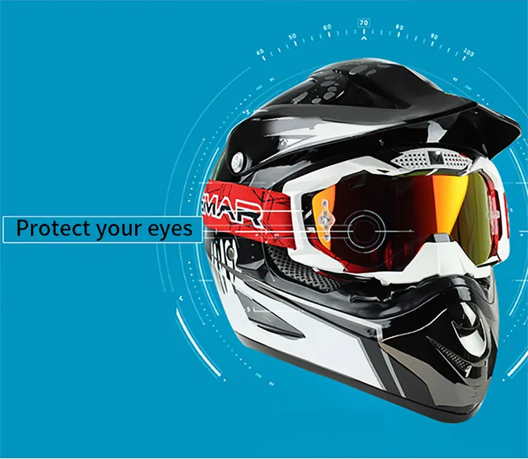 Мотоциклетные очки с защитой носа внедорожные гоночные очки ATV очки Мотокросс DH MTB очки Гонки Google