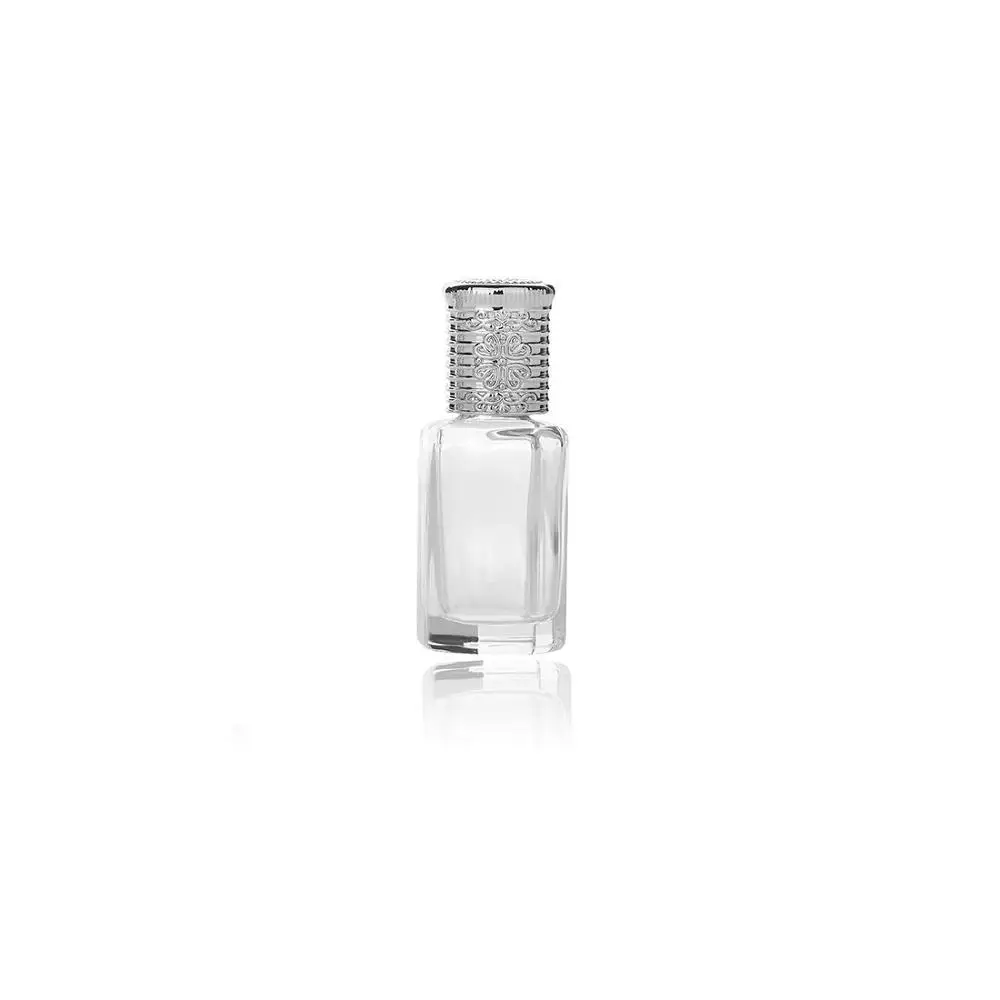 Silver MUB-3 мл 10 мл восьмиугольная стеклянная бутылка с крышкой, флакон с ароматом, флаконы с роликами для духов, упаковка эфирного масла - Цвет: Silver