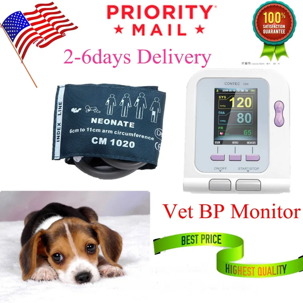 

Veterinary Digital Blood Pressure Monitors CONTEC08A,Oximeter vet,SpO2 Probe,