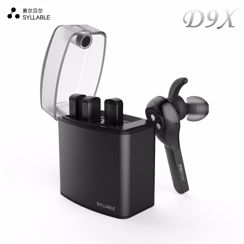 

New Design Original Syllable D9X TWS Wireless Bluetooth Earphone Portable Lighter Stereo Headset Earbud Mic for Iphone 7 Android