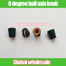 4 шт. 0 градусов оранжевая резина мягкий резиновый полувал полукруглый D отверстие ручка колпачок для дискового проигрывателя эквалайзер миксер DJ проигрыватель