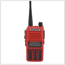 Portable Baofeng Radio UV-82 Walkie Talkie Color Red Dual Band VHF/ UHF Ham Radio Transceiver Baofeng UV82 w/Free Earpiece