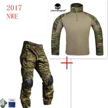 Emerson gear G3 боевая рубашка и брюки с наколенниками Водонепроницаемая тренировочная одежда страйкбол тактическая Экипировка мультикам Тропик MCTP Emerson