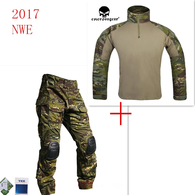 Emersongear G3 боевая рубашка и брюки с наколенниками водонепроницаемая тренировочная