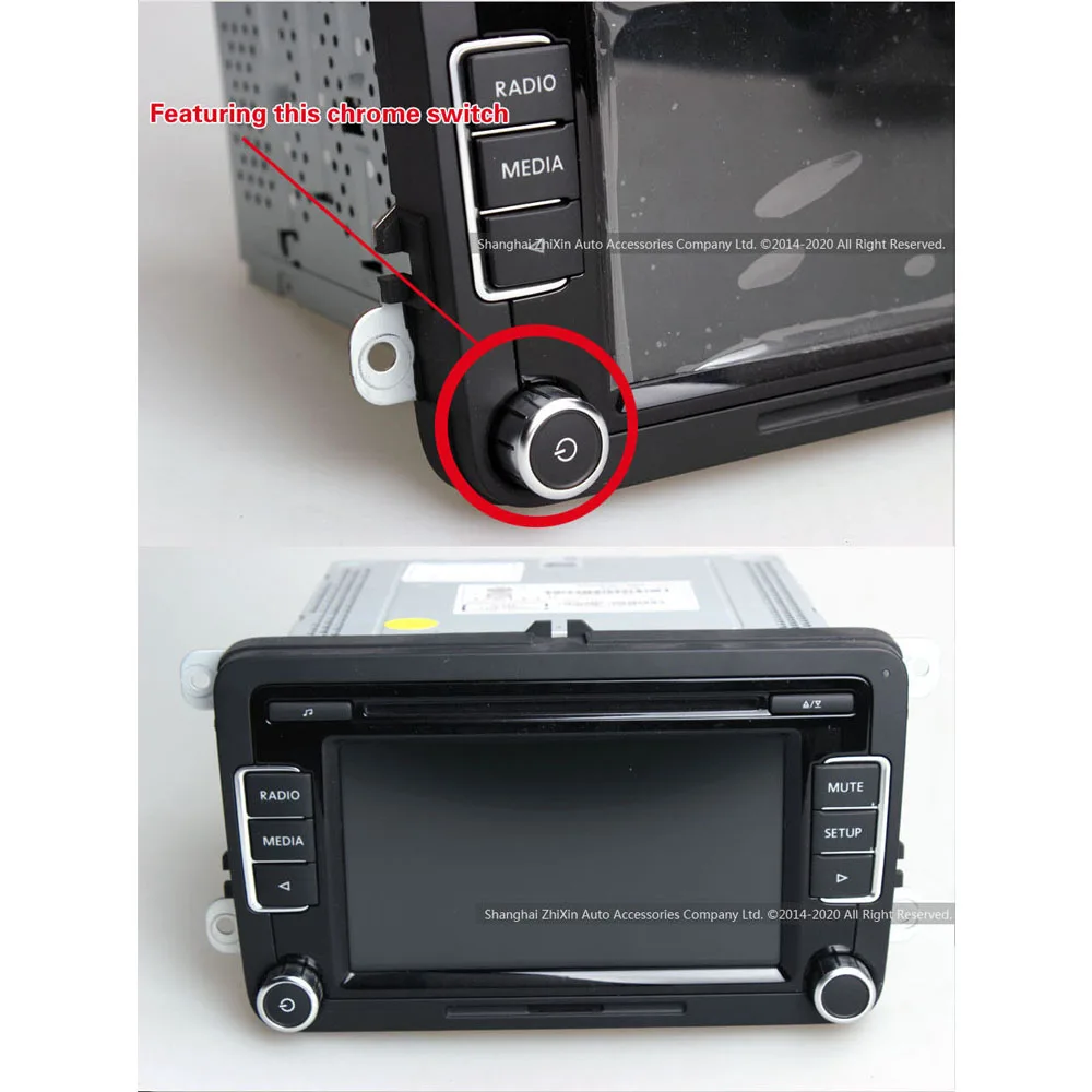 Автомобильное радио sreteo RCD510 два DIN полный сенсорный экран USB MP3 6CDS AUX OPS для Volkswagen Golf
