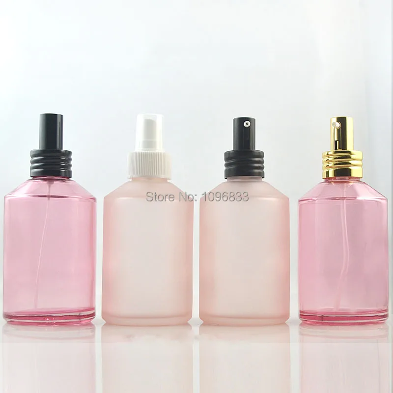 200 мл светло-розовая бутылка-спрей матовая стеклянная бутылка многоразовая бутылка для шампуня пустой гель для душа флакон эмульсии, косметическая упаковка