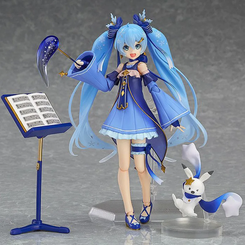 

14CM Anime Vocaloid Hatsune Miku Figma EX-037 Twinkle Snow Ver.PVC Action Figure Collectible Model Kids Xmas gift Toys Doll B19